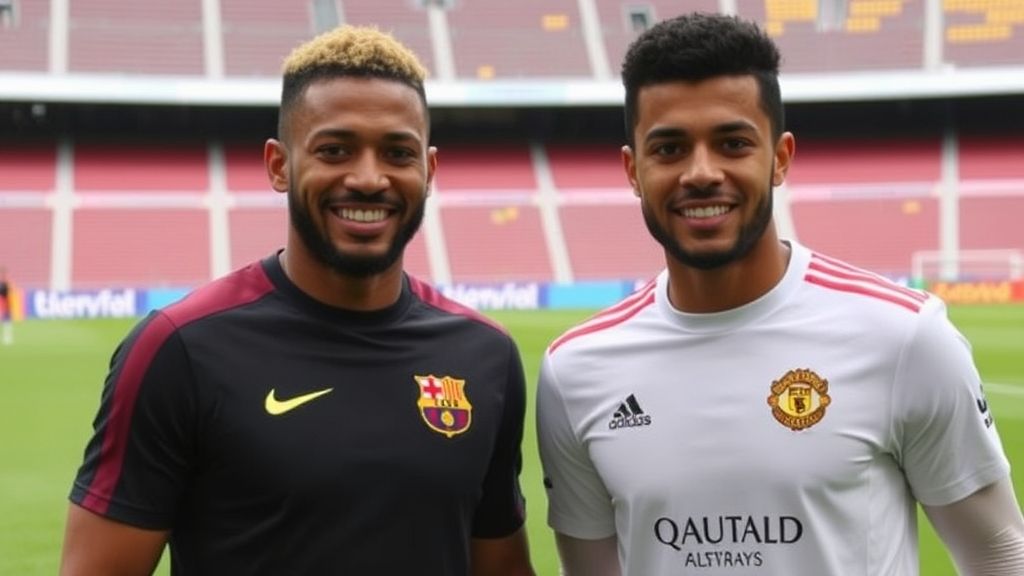 林加德社交媒体晒巴萨双星赠礼 友谊赛温情时刻抢镜