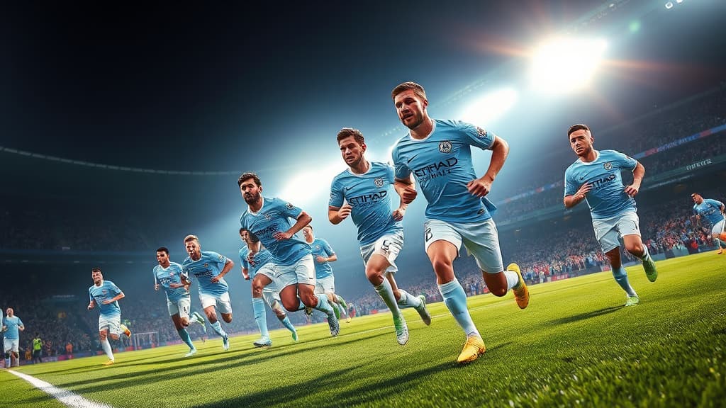 曼城胜狼队紧追欧冠资格