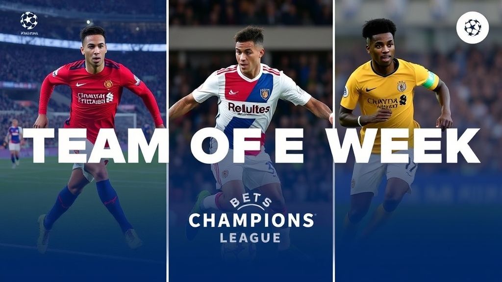 欧冠周最佳阵容：英超五虎将闪耀 巴萨新星戴帽创纪录